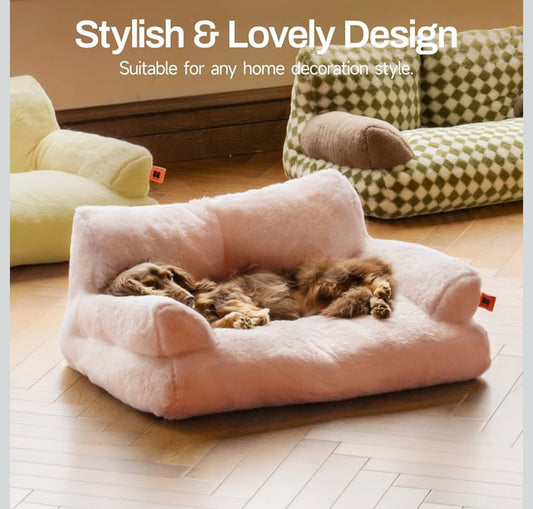 Pet Couch Bed, Wasahable Cat Beds for Medium Small Dogs & Cats