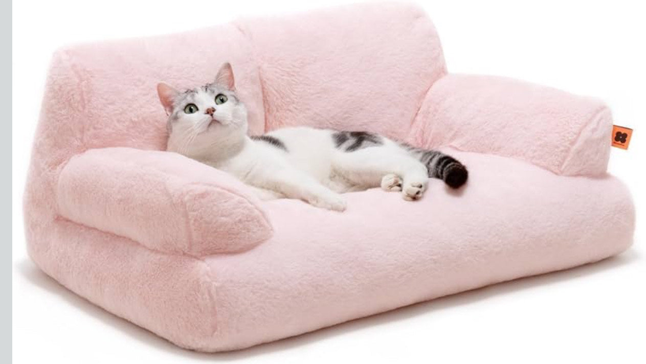 Pet Couch Bed, Wasahable Cat Beds for Medium Small Dogs & Cats